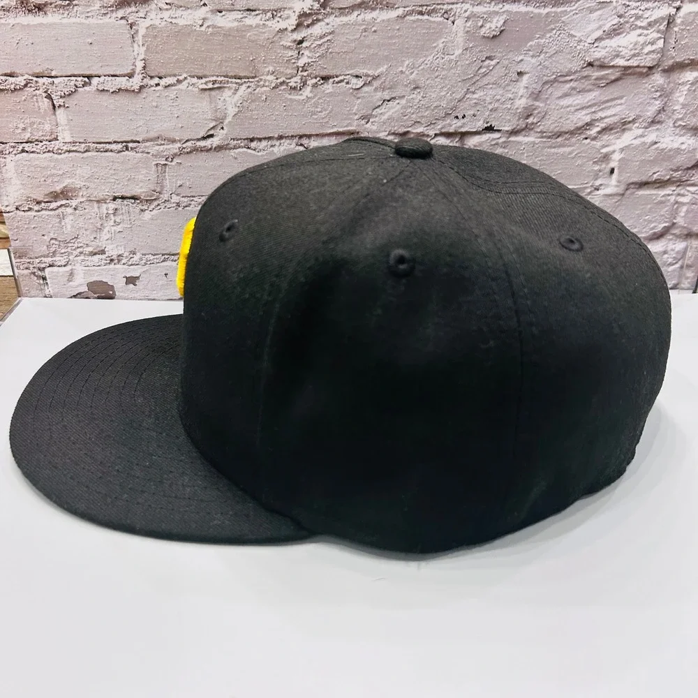 New Era 59FIFTY Pittsburgh Pirates Hat Mens 7 5/8 Black MLB On‎ Field Fitted